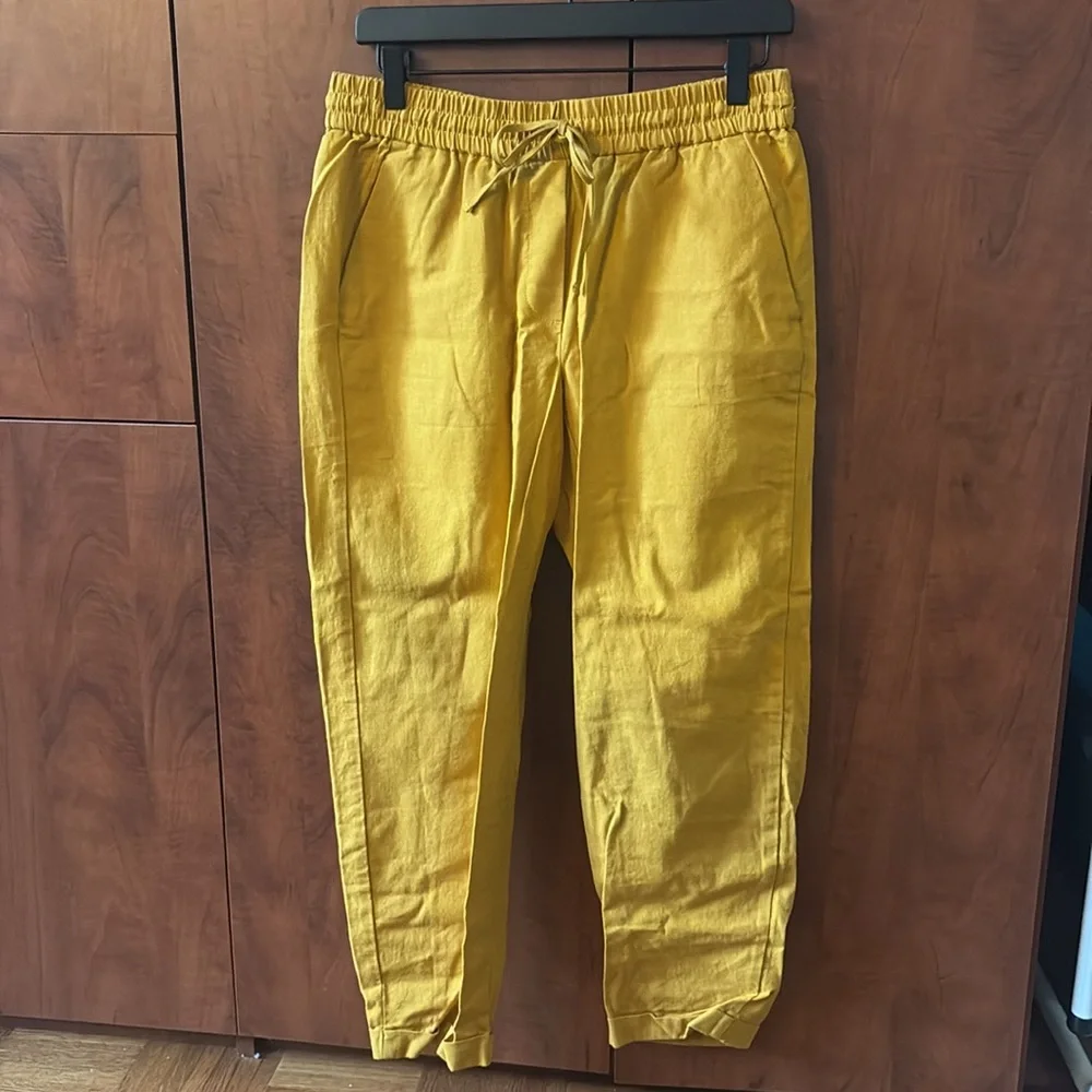 NWT! J. Crew Linen Cotton Drawstring Pants